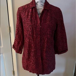 Chico’s embellished blouse